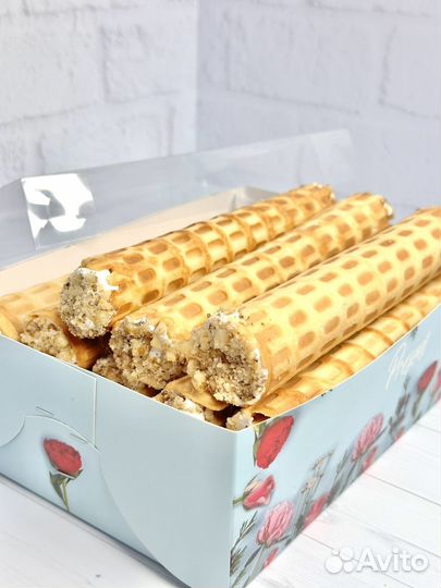 Орешки со сгущенкой.Вафли,зефир