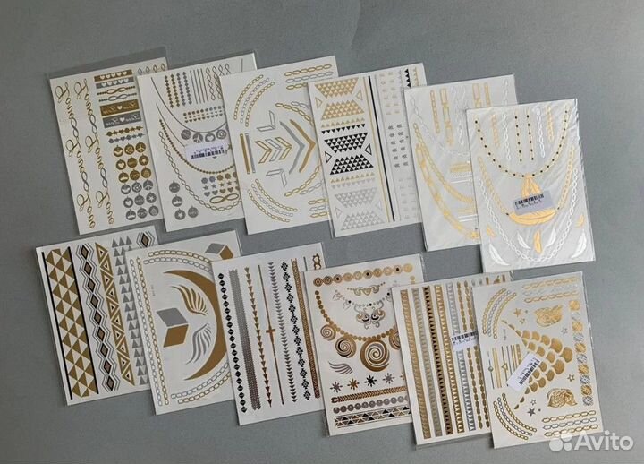 Тату наклейки временные татуировки переводные