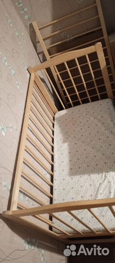 Детская кроватка приставная для новорожденных