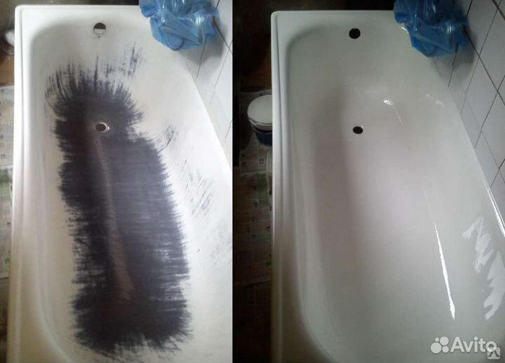 Реставрация ванн жидким акрилом, мрамором