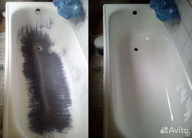 Реставрация ванн жидким акрилом, мрамором
