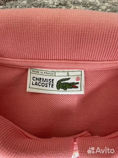 Винтажное поло с длинным рукавом lacoste