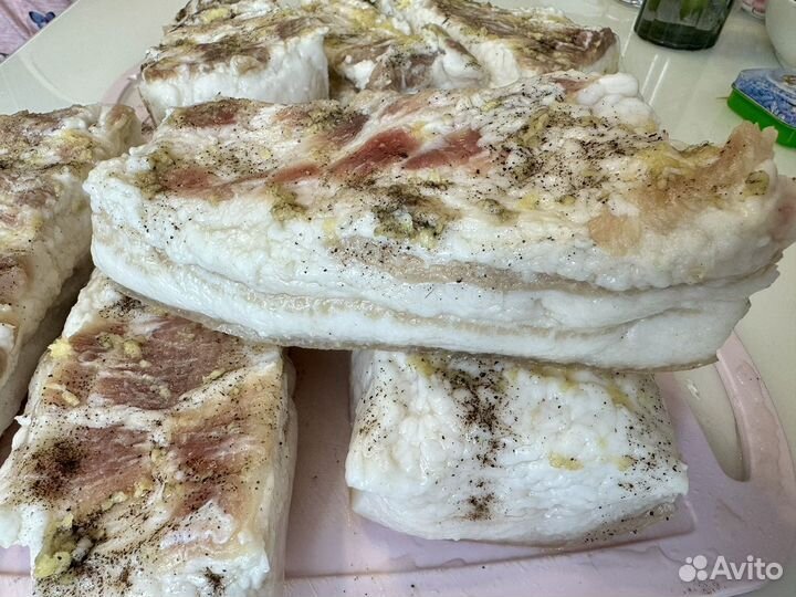 Домашнее соленое сало