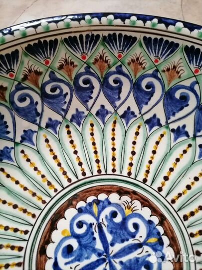 Ляган блюдо для плова. Ручная роспись