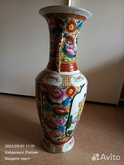 Ваза фарфор напольная