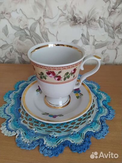 Чайная пара. Большая. Дулево