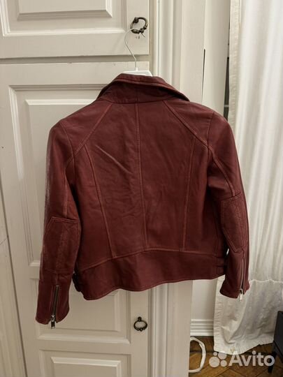 Кожаная куртка натуральная кожа zara