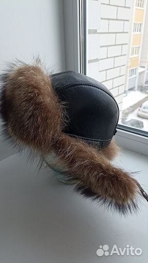 Мужская зимняя шапка ушанка меховая