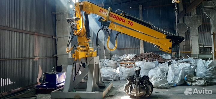 Стационарная установка для погрузки мусора или лом
