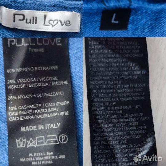 Pull love Гольф водолазка бадлон шерстяной