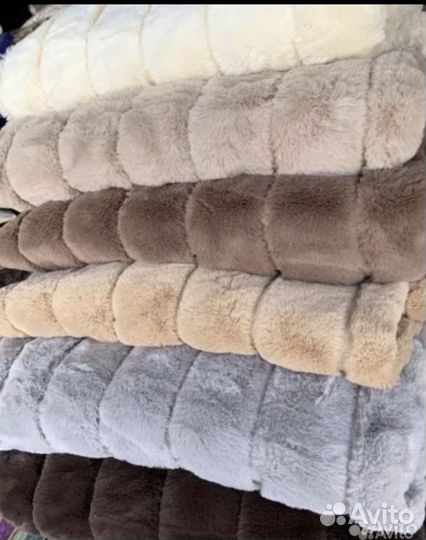 Новый Плед Кролик 220*200 ассортименте в сумке