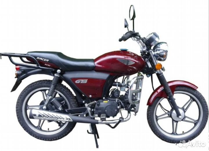 Мопед racer RC50-F alpha + цпг 110 см3 (бордовый)