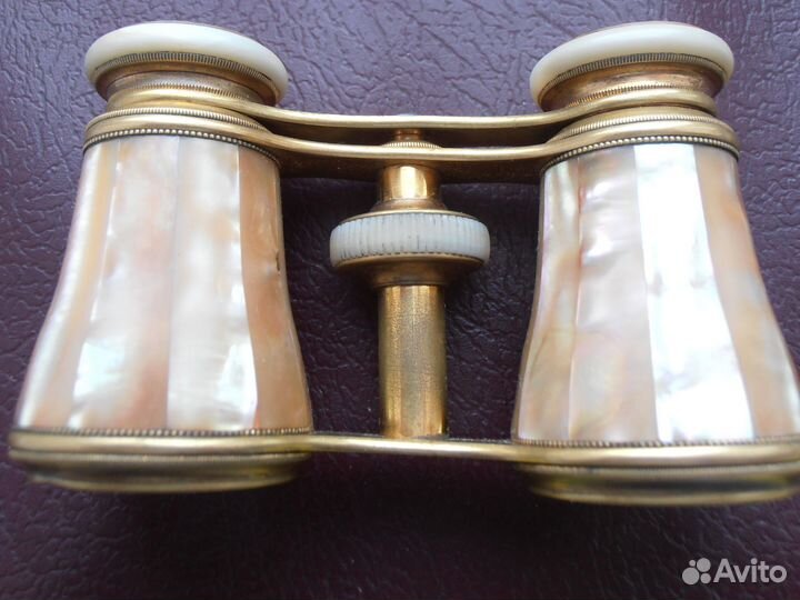 Царская Россия Театральный бинокль Перламутр фирма