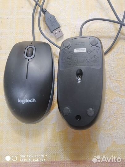 Мышь компьютерная проводная Logitech