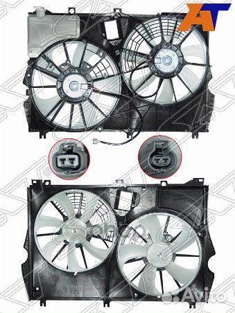 Диффузор радиатора в сборе lexus RX 350/450/200