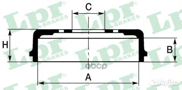 Барабан тормозной 7D0316 Lpr
