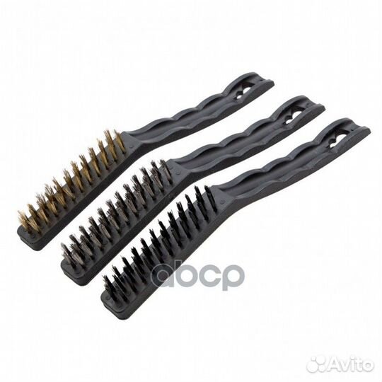 Набор щеток, 3 шт. металлические с пластмассово