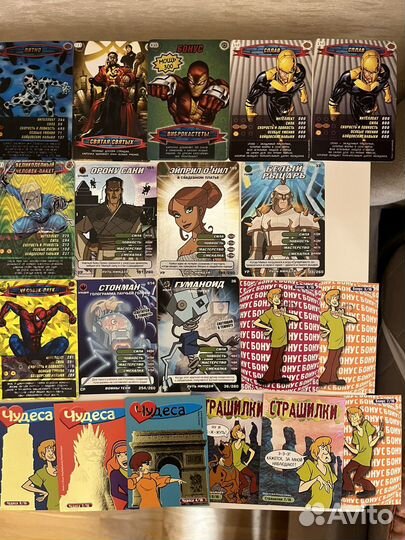 Карточки человек паук черепашки ниндзя скуби ду