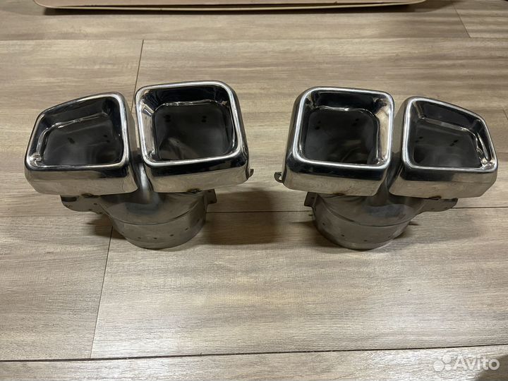 Насадки пара на глушитель amg mercedes