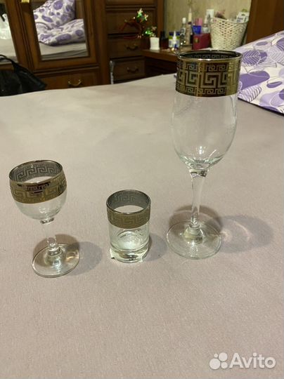 Рюмки фужеры бокалы набор барокко