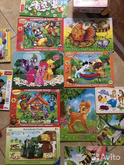 Коллекция детских пазлов 2-4года