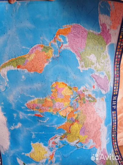 Карта мира на стену