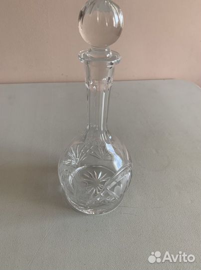 Дятьковский хрусталь Графин и шесть рюмок