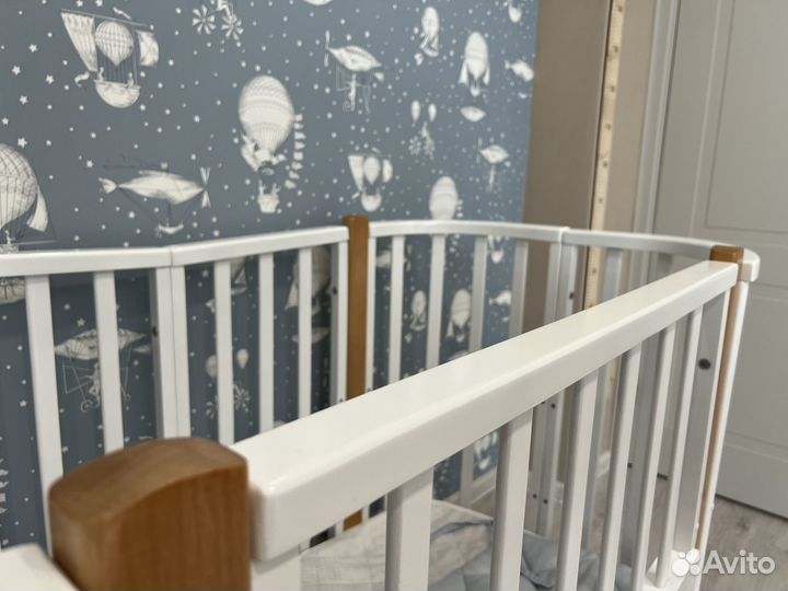 Кроватка-трансформер детская Лисенок Santorini 5в1