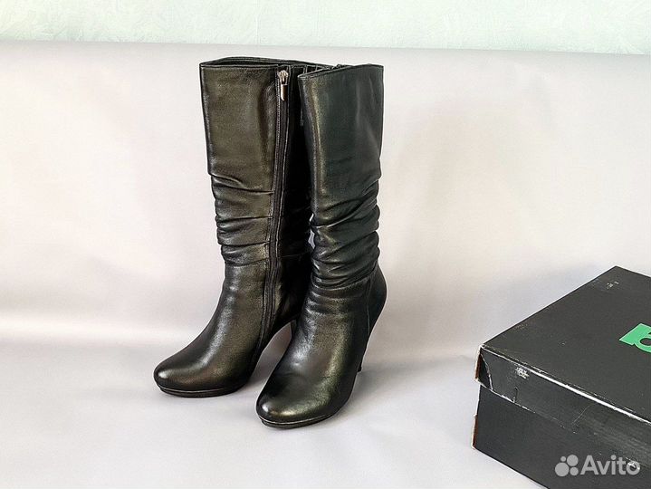 Сапоги демисезонные женские натуральная кожа 38 р
