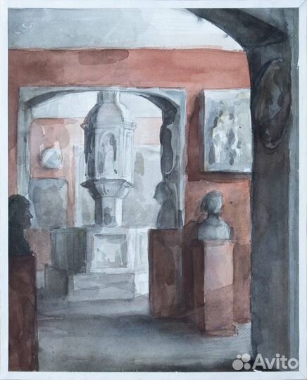 Интерьеры акварелью 40х50 без рамы