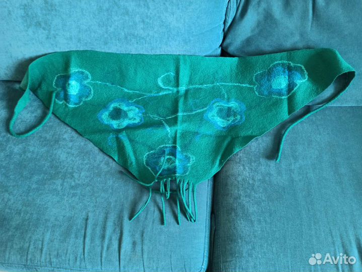 Головной убор/ шарф / платок валяный