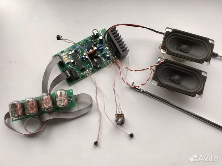 FM радиоприемник-часы с индикаторами ин-12. Кит