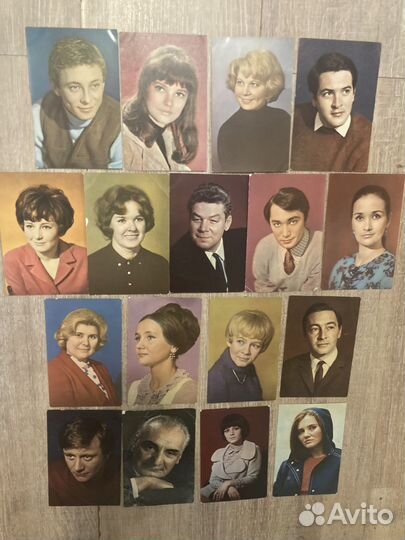 Открытки и карточки с актерами СССР