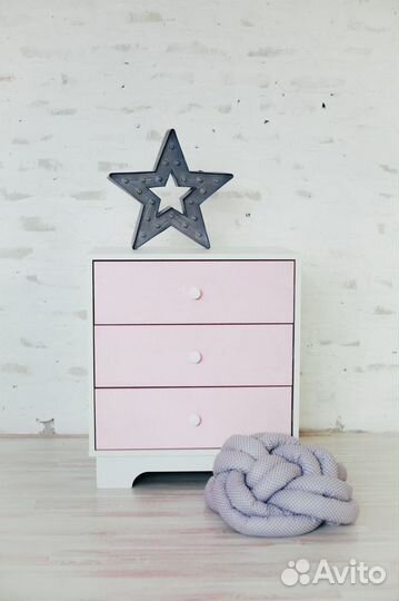 Комод 3 ящика Облачко мдф софт