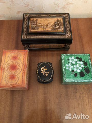 Шкатулки деревянные