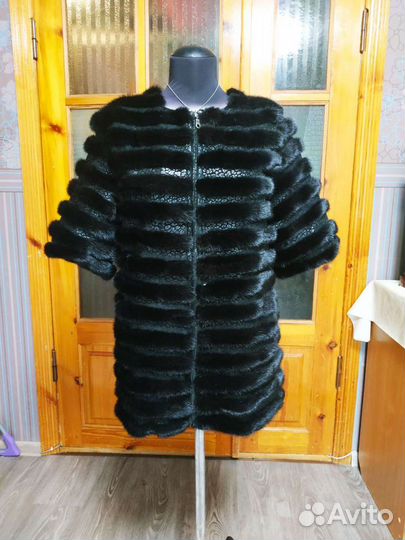 1Шуба норковая поперечка