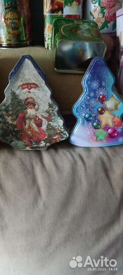 Подарочные жестяные баночки