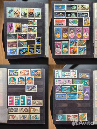 Почтовые марки космос. Альбом целиком
