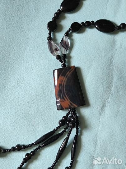 Пакетом бусы серьги браслеты из натуральных камней