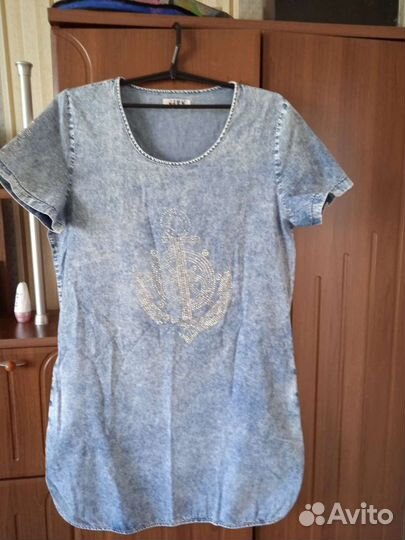 Джинсовое платье