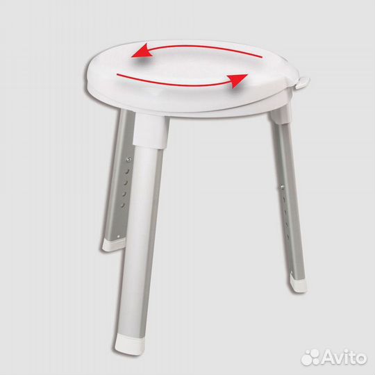 Стул в душ с поворотным сиденьем