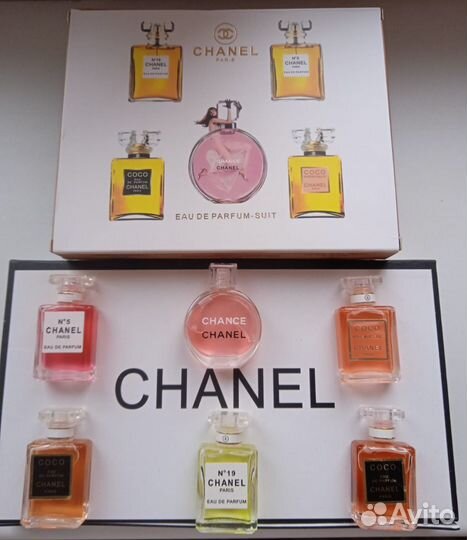 Парфюм женский набор chanel 5 в 1