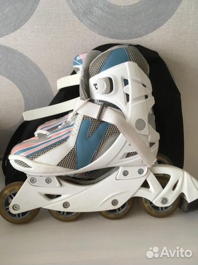 Роликовые коньки Roces женские 38 р. с защитой