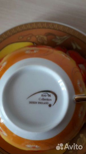 Новый чайный сервиз на 5 персон,Фарфор