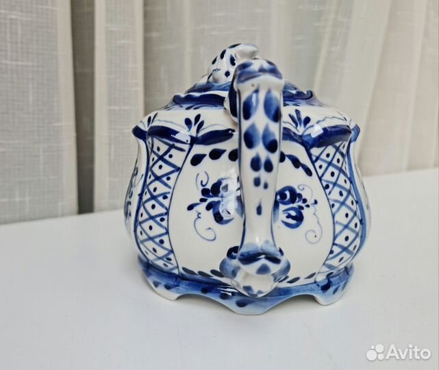 Чайник заварочный. Гжель. Куликова