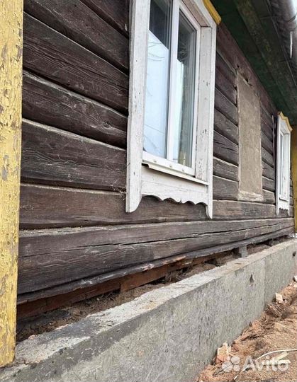 Замена венцов ремонт фундамента отмостка