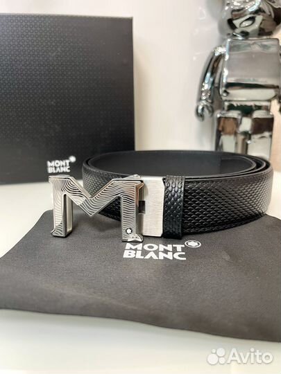 Мужской кожаный ремень Mont Blanc