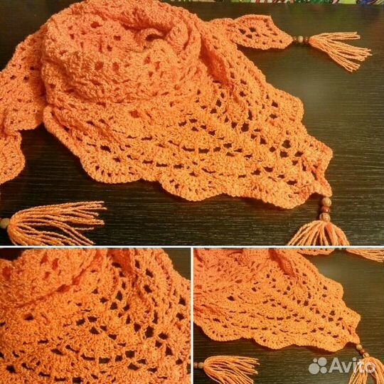 Бактус вязаный новый ручная работа