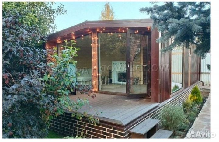 Баня каркасная 7х5 м S5–045-M286