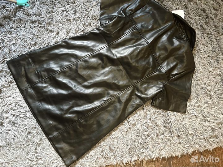 Кожаное платье